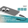 Digitus Skaitmenas | C tipo USB garso adapterio laidas, C tipas – 3,5 mm M/F, 0,2 m, garso įvestis / išvestis, 3.1 versija | AK-300321-002-S | C tipas | 3,5 mm