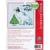 DIMENSIONS Simplicity Creative Corp Kryželiu siuvinėjimo rinkinys "Merry &amp; Bright Bear" D70-08990