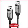 Kabelis Alogic DisplayPort – DisplayPort 2m sidabro (ULDP02- SGR)