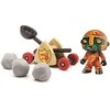 Djeco Arty Toys figūrėlės - Riteriai - Baldy ir jo katapulta ( DJ06731 )