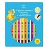 Djeco Dvipusiai flomasteriai - Ryškios spalvos (10 vnt.) ( DJ08799 )