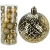 Christmas Decoration Kalėdiniai papuošalai Rūtos 35 vnt. auksinės spalvos 6 cm