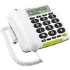 Doro PhoneEasy 312cs telefonas su dideliu mygtuku, baltas
