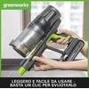 Akumuliatorinis dulkių siurblys Greenworks GD24SVK4DG; 24 V; 1x4,0 Ah akum.