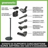 Akumuliatorinis dulkių siurblys Greenworks GD24SVK4S; 24 V; 1x4,0 Ah akum.