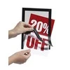 Plakatas Durable Lipnus informacinis rėmelis, patvarus „Duraframe“, A5 formato, juodas, 2 vnt. pakuotėje.