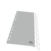 Laikiklis Durable DURABLE Blanko-Register PP blanko Taben 10-teilig grau