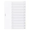 Durable DURABLE Register A4 mit umschweißten Taben 10tlg. Transp