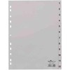 Laikiklis DURABLE Zahlenregister A4 1-12 PP volldeck. grau