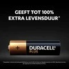 "Duracell Plus Power Lr06" baterijų pakuotė X 4 vienetai
