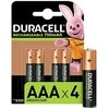 Duracell Recharge Plus baterijos AAA 4 pakuotės, 750 mAh
