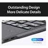 Dux Ducis DK Series dėklas su Bluetooth klaviatūra Apple Apple iPad 10 (2022) - juodos spalvos