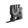 Juostelė DYMO Rhino 9mm x 5,5m, vinilinė, balta ant juodo / 1805437
