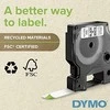 DYMO Rhino Poliesterio Juostelė 9mm x 5.5m / juodas ant metalizuotos (18485)