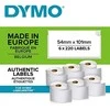 DYMO Etiketės 54 x 101mm / Rinkinys (2093092) - 6 vnt.