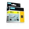 DYMO 18052 RHINO Termo vamzdelis 6mm x 1,5m (geltona / juodas šifras)
