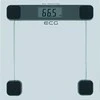 Svarstyklės ECG OV 137 Glass Personal fitness scale, large LCD display, max. weight 180 Kg