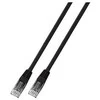 EFB Elektronik 1m Cat6 Patch - 1 m - Cat6 - U/UTP (UTP) - RJ-45 - RJ-45 - Juodas
