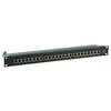 Efb Elektronik EFB Patchpanel STP 24xRJ45 Cat.6, 19" 1HE, juodas, geschirm