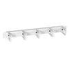EFB 48,26cm 19 cali 1HE Panel prowadzenia kabli su 5 uchwytami su tworzywa sztucznego RAL7035 pilka 70mm ilgis uchwytu