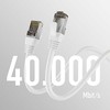 Efb Elektronik M-Cab CAT8.1 Baltas 0.50M PATCH CORD/RJ45 S/FTP LSZH 40GBIT CU LAN
