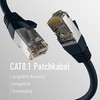 Efb Elektronik M-Cab CAT8.1 Juodas 2M PATCH CORD/RJ45 S/FTP LSZH 40GBIT CU LAN