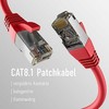Efb Elektronik M-Cab CAT8.1 Raudonas 2M PATCH CORD/RJ45 S/FTP LSZH 40GBIT CU LAN