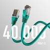 Efb Elektronik M-Cab CAT8.1 Žalias 0,25M PATCH CORD/RJ45 S/FTP LSZH 40GBIT CU LAN