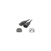 Efb Elektronik Maitinimo kabelis EFB EFB Kaltgeräteverl. C14 180°–C13 180°, p., 3,0 m, 3 x 1,00 mm