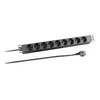 Efb Elektronik EFB EFB 19" 1U maitinimo juosta 9 kartus 2,0 m be jungiklio, juoda.