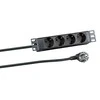 EFB EFB 10" 1HE Steckdosenleiste 4xCEE 7/3 be Schalter,Alu,sw