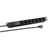 Efb Elektronik EFB EFB 19" 1U maitinimo juostelė 7xCEE 7/3 su SS, aliuminis, juoda