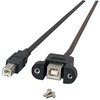 Efb Elektronik USB kabelis EFB USB-A - USB-A 1 m Juodas (K5291SW.1V2)