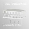 Efb Elektronik EFB EFB Keystone Anschlussbox 6Port Aufputz reinweiss be Modul