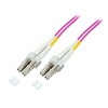 Efb Elektronik EFB Electronics Fiber Optic Duplex Komutacinis kabelis LC - LC 0.5m 50/12 0.5m LC OM4 Violet Fiber Optic Cable (O0319.0.5)