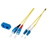 Triton EFB Elektronik O0360.1 optinis kabelis 1m LC SC OS2 Geltonas