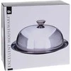 Excellent Housewares Nerūdijančio plieno serviravimo padėklas su dangčiu 26 cm