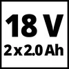 Belaidis Gręžtuvas - Einhell TE-CD 18/2 18V Be Raktelio 2 Greičių Raudonas, Juodas