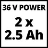 Einhell akumuliatoorinė vejapjovė GE-CM 36/33 Li 2x18V 2x2,5Ah