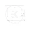 Ek Water Blocks Ek Vanduo Blocks EK Vanduo Blocks EK-Quantum Vector TUF RTX 3070 galinė plokštė – nikelis