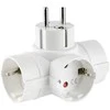 Electraline 3-vietis skirstytuvas el.lizdui baltas