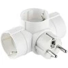 Electraline 3-vietis skirstytuvas el.lizdui baltas
