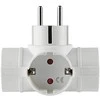 Electraline 3-vietis skirstytuvas el.lizdui baltas
