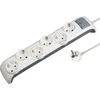 Electraline Ilgintuvas su įžeminimu ir jungikliu 6-viet./3x1mm2 /2m baltas