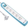 Prailginimo laidas Electraline, 3 x 1 mm², 2 m, 5 lizdai