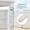Electraline Prailginimo laidas A8D7E, 3 x 1 mm², 2 m, 3 lizdai, 2 USB