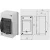 Elektro Plast Nasielsk 2303-11 Modulinis skirstomasis įrenginys 1x3 paviršinis IP30 MINI S-3 su dūmų gaubtu, N gnybtas 2303-11