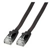 Efb Elektronik EFB RJ45 flat Komutacinis kabelis U/UTP, Cat.6A, PVC, 0,25m, juodas (K8107SW.0,25)