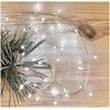 LED girlianda NANO, 4.5Vac (3xAA), 2.4m, 100 x LED, šaltai balta, su laikmačiu, EMOS