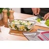 Emsa Emsa Clip&amp;Close stiklinis maisto konteineris 1,3 L raudonas